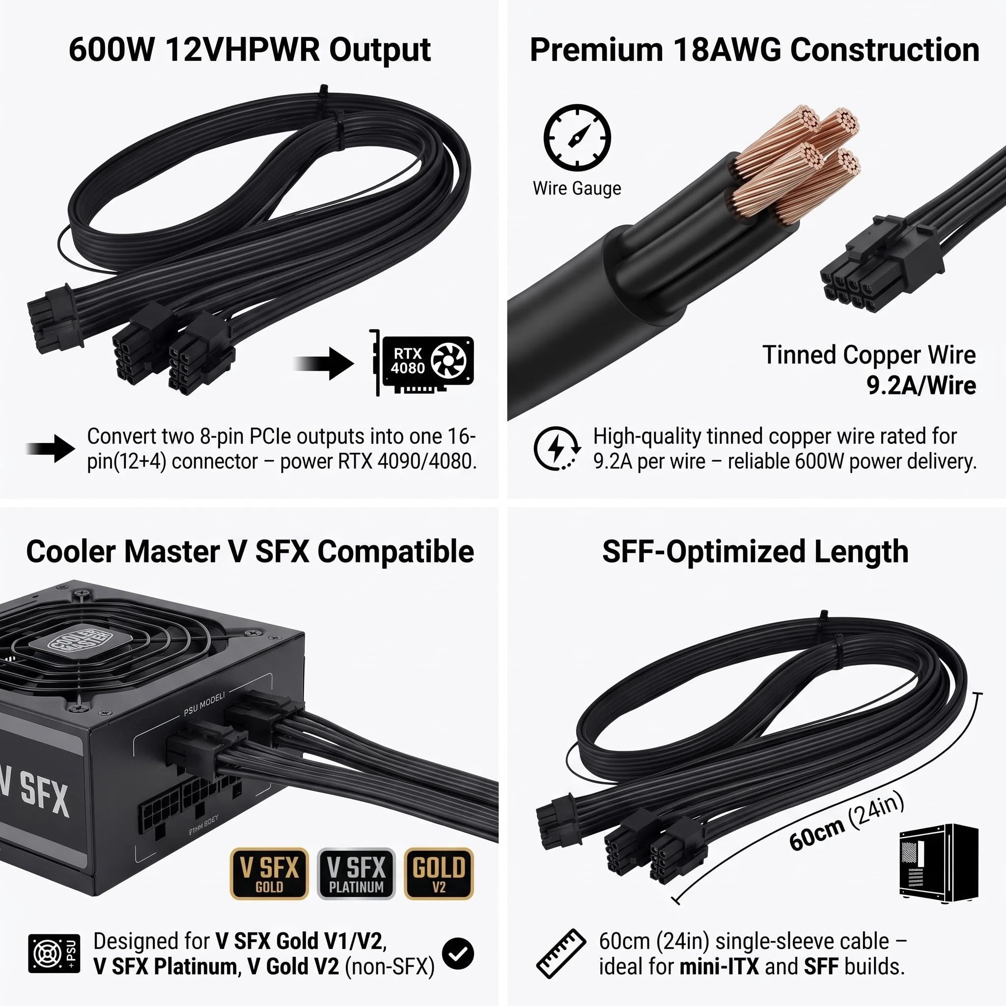 Amazon.co.jp: lilila-ree Cooler Master V SFX Gold PCIe 5.0 GPU